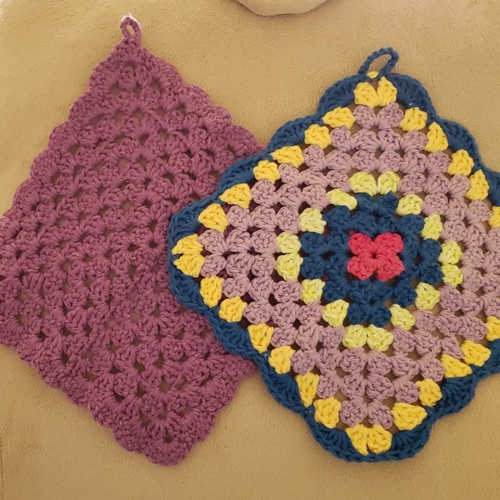 Set of 2 Handmade Dishcloths